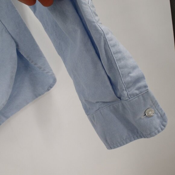 Frank eileen shirt Women's Medium Silvio Untuckable Button-Up Shirt Cotton blue - Picture 6 of 13